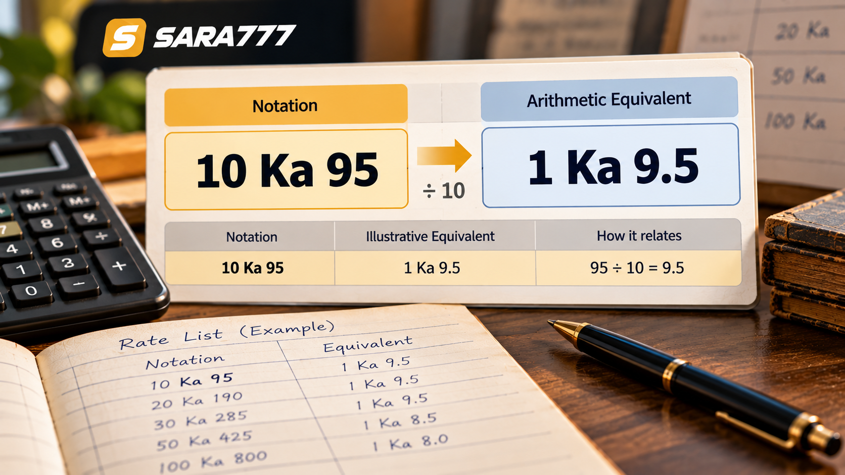 What Does “10 Ka 95” Mean on a Matka Rate List?